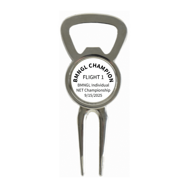 Divot Tool Bottle Opener Shiny Silver