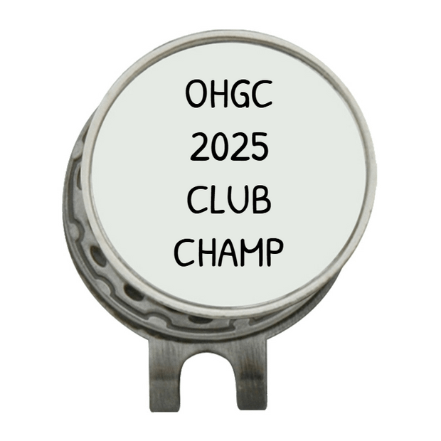 Hat Clip Ball Marker Silver