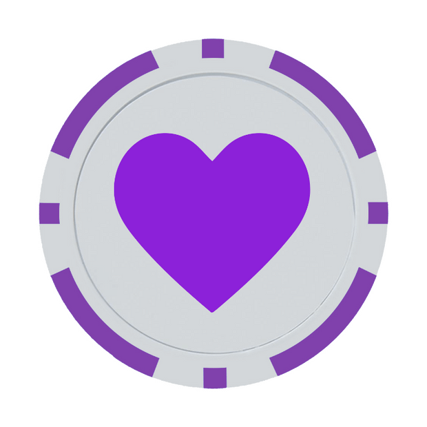 Purple Poker Chip
