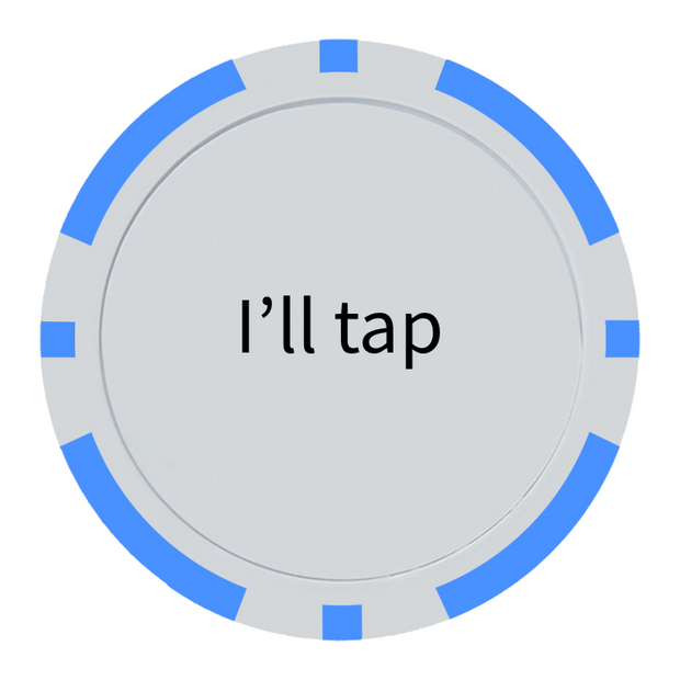 Light Blue Poker Chips