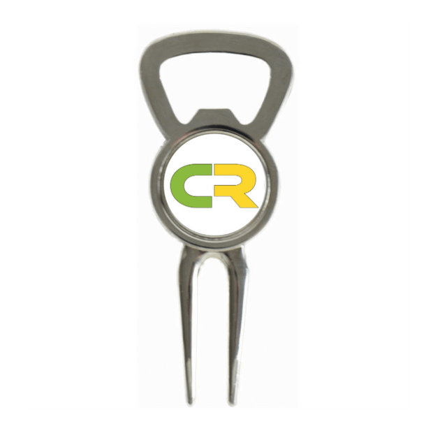 Divot Tool Bottle Opener Shiny Silver