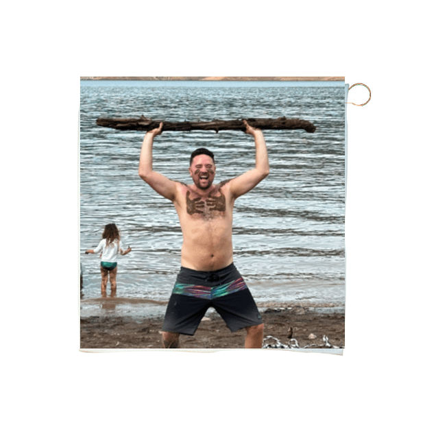 Custom 16" x 16" Waffle Golf Towel