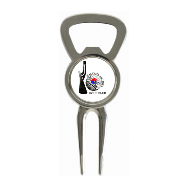 Divot Tool Bottle Opener Shiny Silver