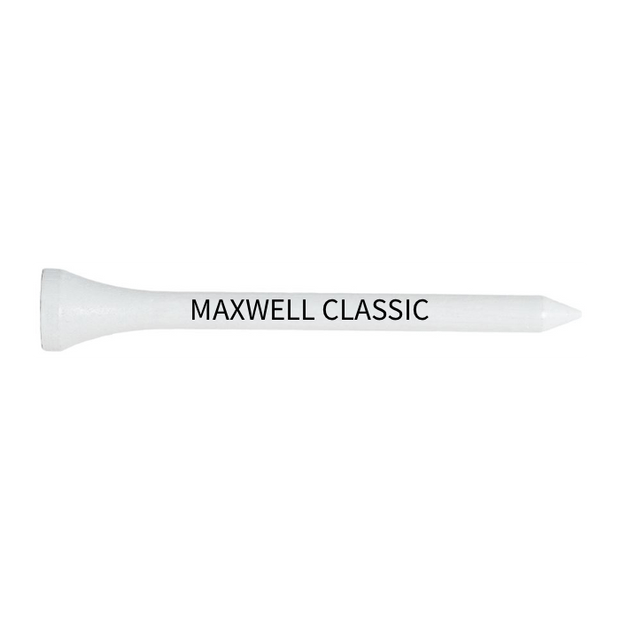 White Wood Golf Tees - 50 PACK