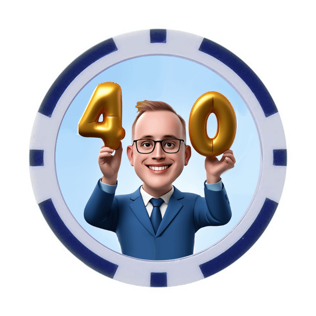 30 Poker Chips in Tube