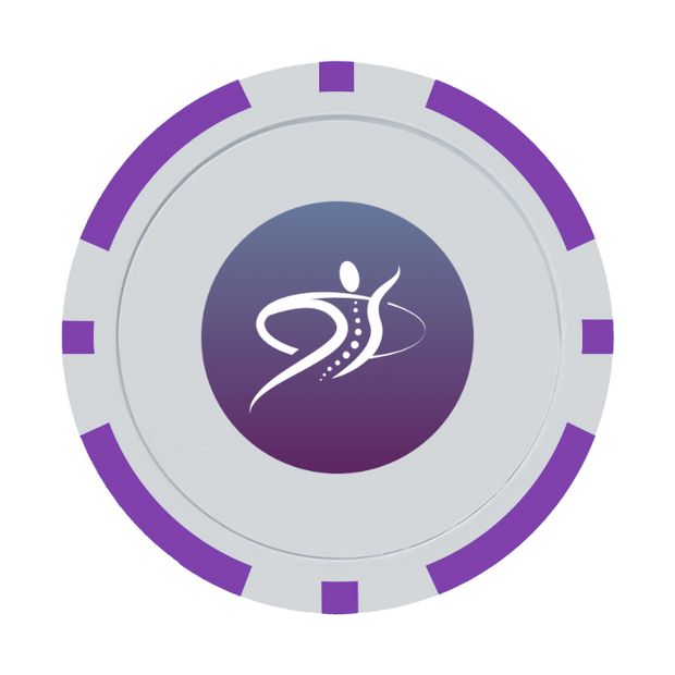 Purple Poker Chip
