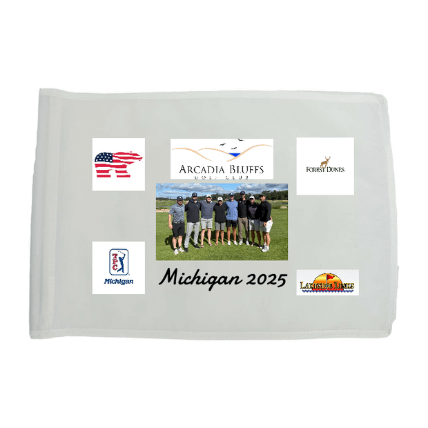 Golf Flag - White
