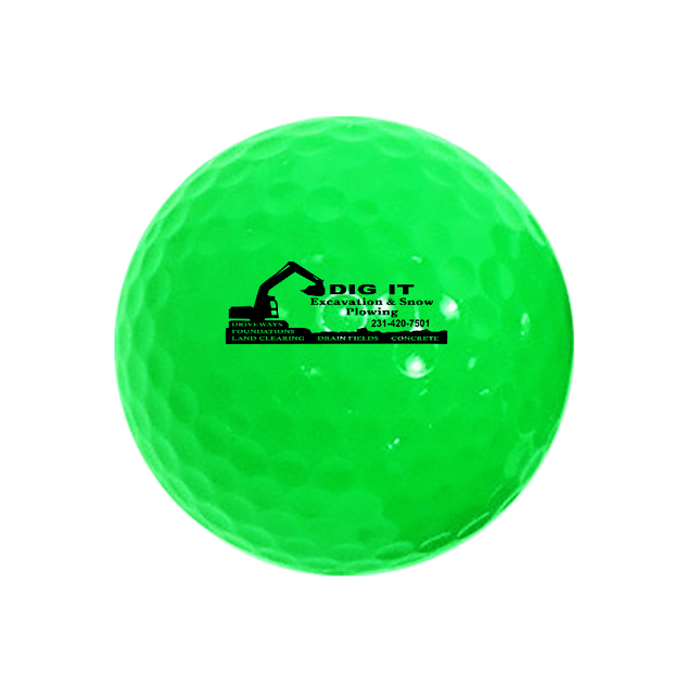 Value Golf Balls Neon Green