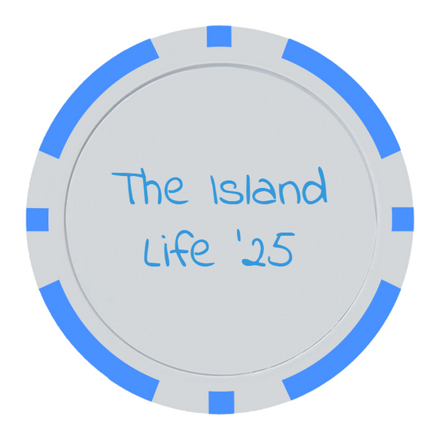 Light Blue Poker Chips