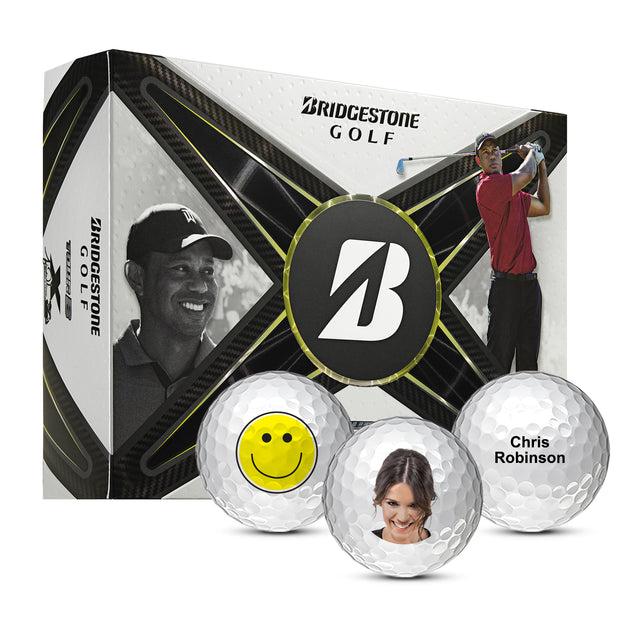 Custom Bridgestone Tour B X Tiger Woods Golf Balls One Dozen