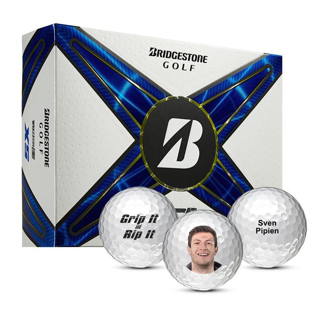 Custom Bridgestone Tour B XS Golf Balls One Dozen