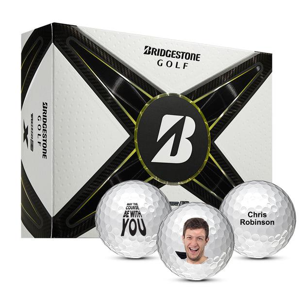 Custom Bridgestone Tour B X Golf Balls One Dozen