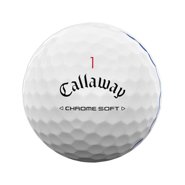 Custom Callaway Chrome Soft Triple Track Golf Balls One Dozen