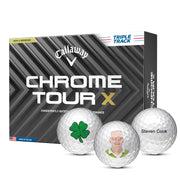 Custom Callaway Chrome Tour X Triple Track Golf Balls One Dozen