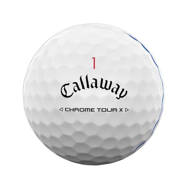 Custom Callaway Chrome Tour X Triple Track Golf Balls One Dozen