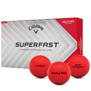 Callaway Superfast Bold Red Golf Balls - 15 Ball Pack
