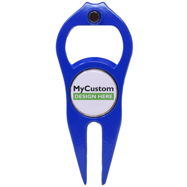 Royal Blue Hat Trick 6 in 1 Divot Tool