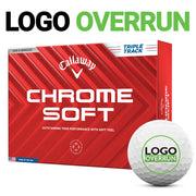 Callaway Chrome Soft Triple Track Golf Balls - LOGO OVERRUN