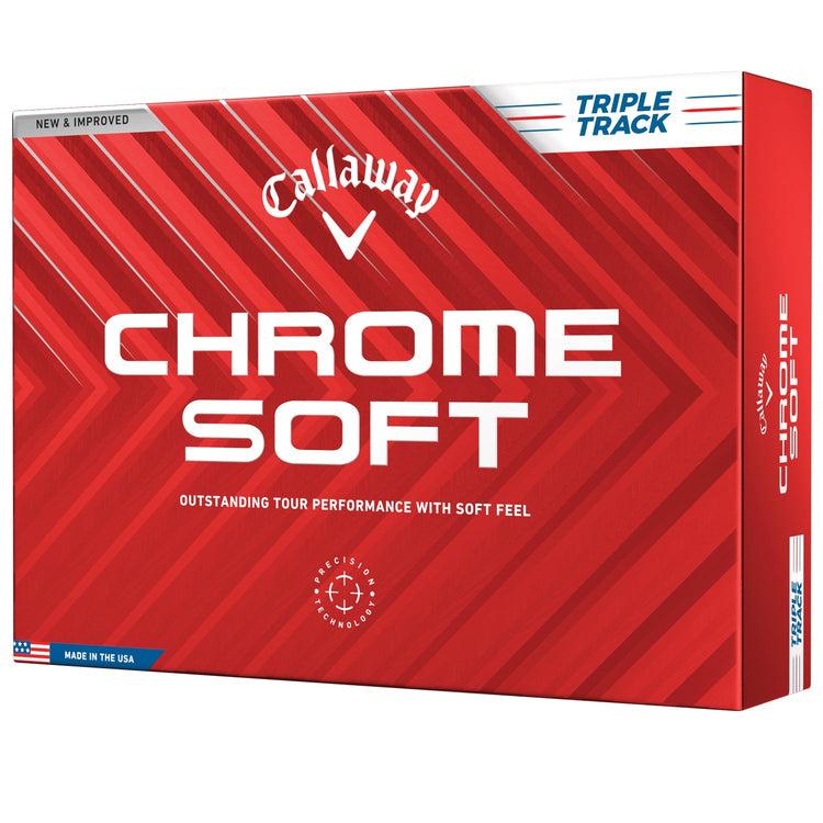 キャロウェイ CHROME SOFT トゥルービス  年式混合 20個 Callaway Chrome Soft Triple Track Golf Balls - LOGO OVERRUN
