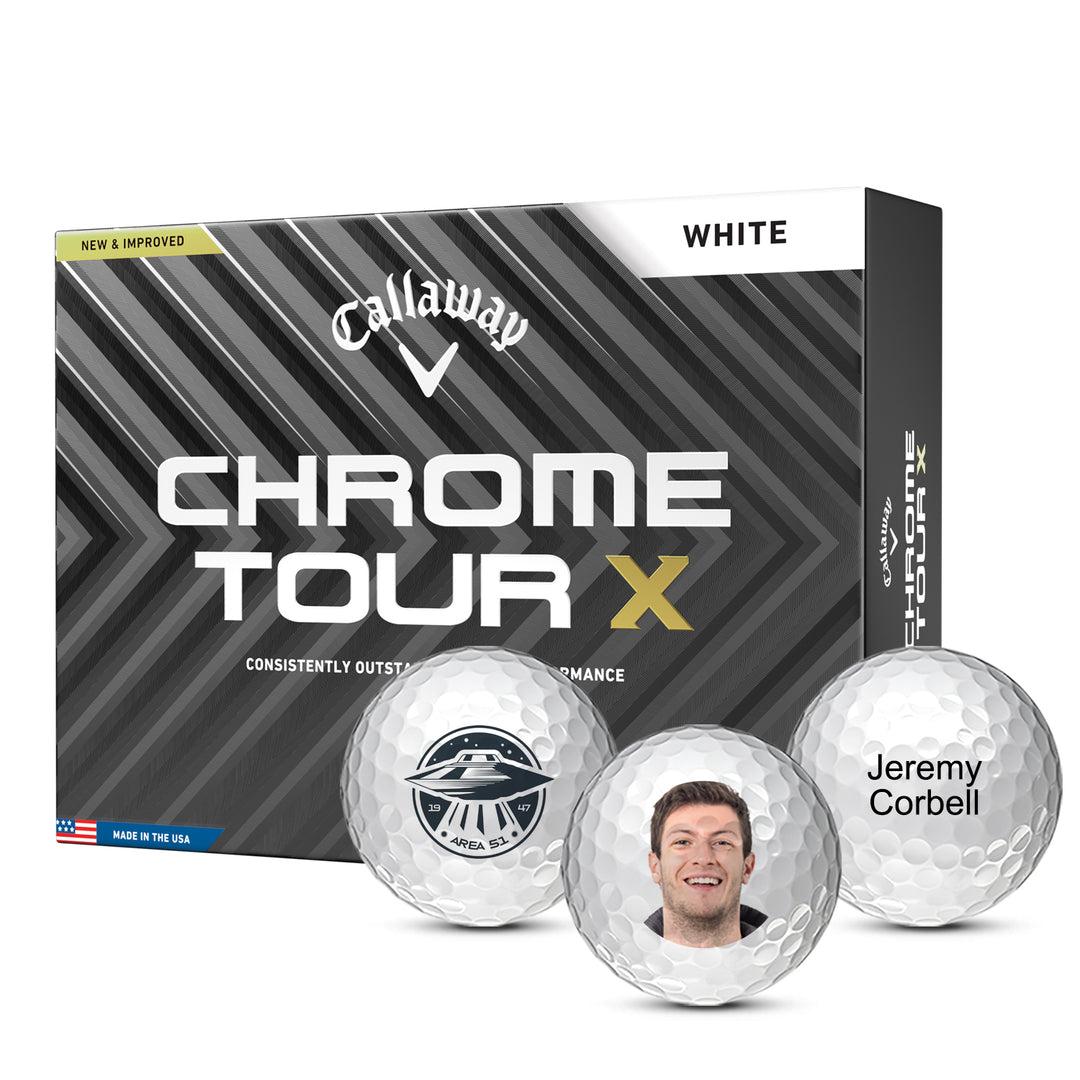 18球　Callaway Chrome Tour X ゴルフボール Callaway Chrome Tour X Golf Balls - MyCustomGolfBall