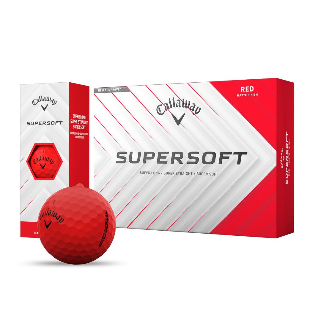 Custom Callaway Supersoft Red Golf Balls - MyCustomGolfBall