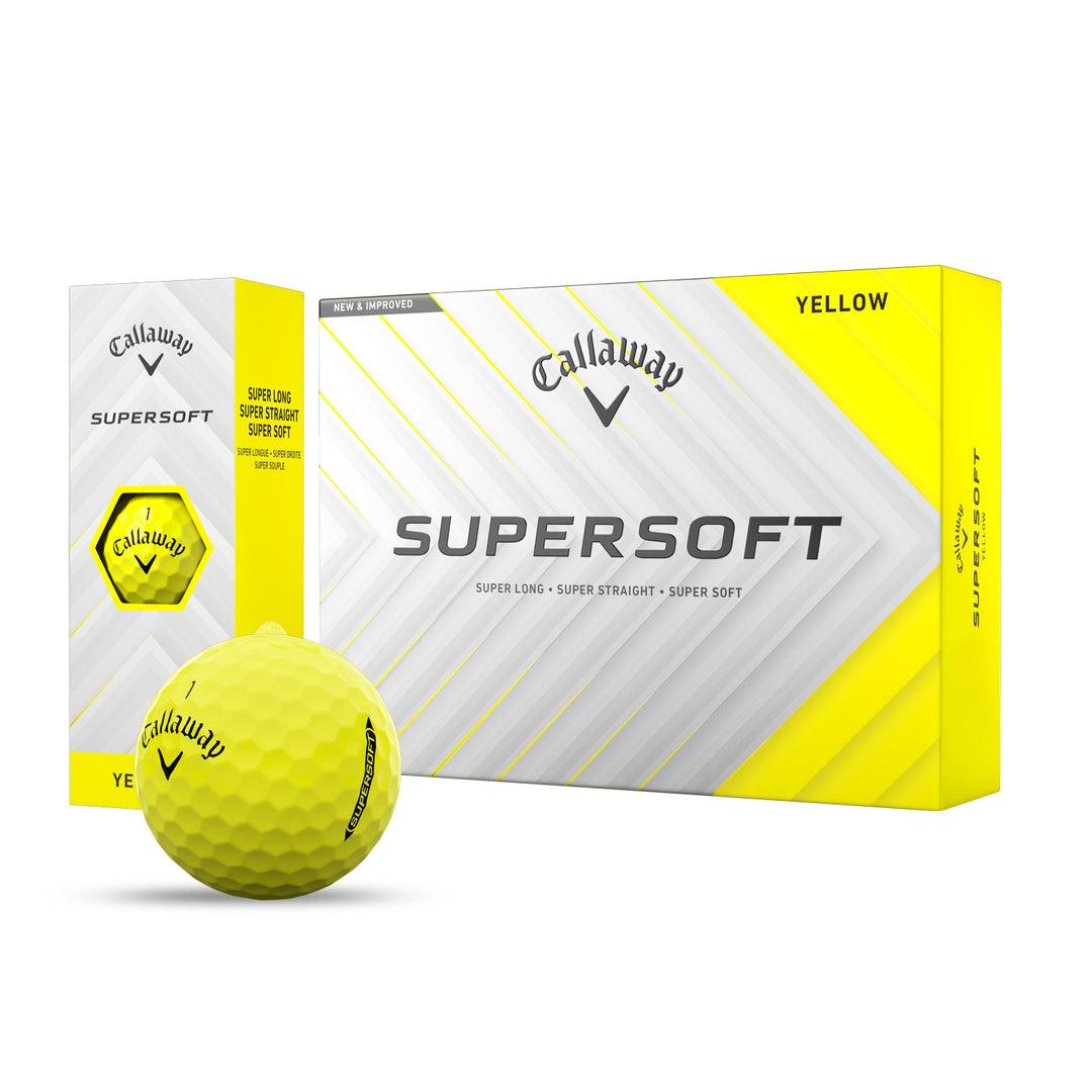 Custom Callaway Supersoft Yellow Golf Balls - MyCustomGolfBall