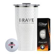 27 Oz Orca Chaser W/Sleeve of Titleist Pro V1 Laser Engraved