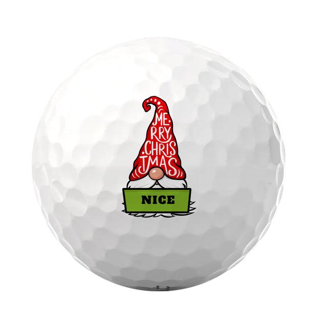 Christmas Golf Balls - 3 Ball Sleeve