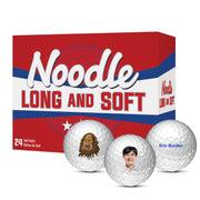 Noodle Long and Soft Golf Balls - 24 Ball Pack