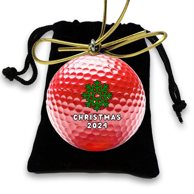 Christmas Golf Ball Ornament