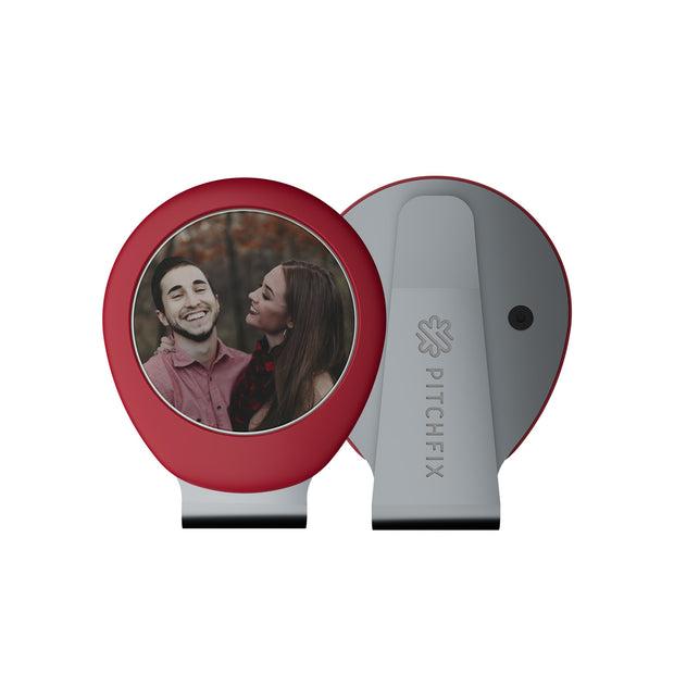 Pitchfix Hat Clip with Removable Ball Marker (Red)