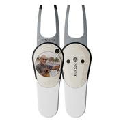 Pitchfix Icon Divot Tool with Custom Ball Marker (White)