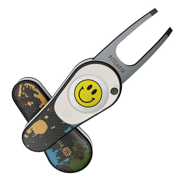 Pitchfix Ultima Divot Tool with Custom Ball Marker (Graffiti)