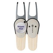 Pitchfix Woodie Divot Tool with Custom Ball Marker (Light Ash)