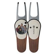 Pitchfix Woodie Divot Tool with Custom Ball Marker (Walnut)