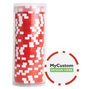 30 Poker Chips in Tube