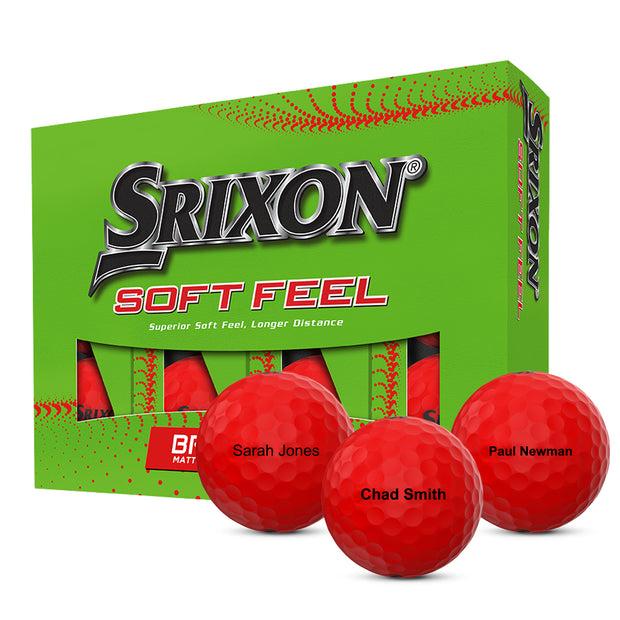 Srixon Soft Feel Brite Red Golf Balls