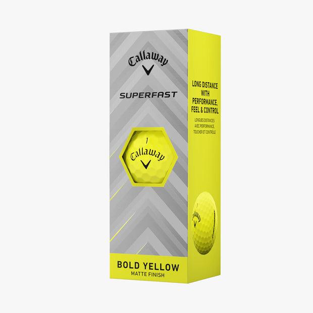 Callaway Superfast Bold Yellow Golf Balls - 15 Ball Pack
