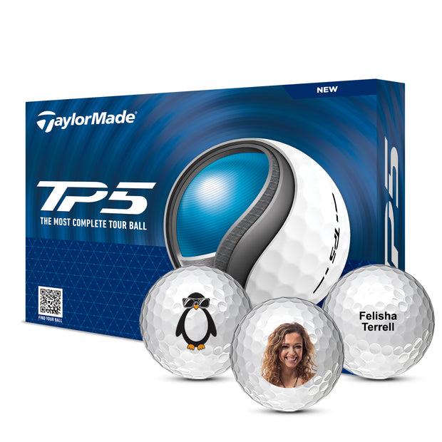 Custom TaylorMade TP5 Golf Balls One Dozen