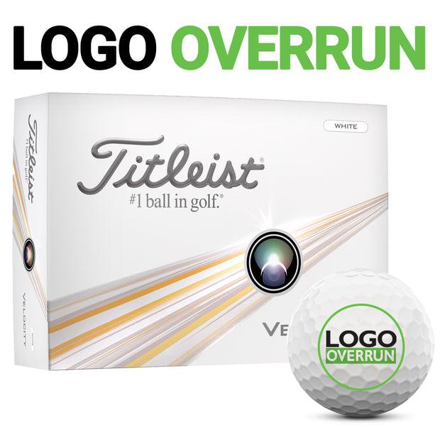 Titleist Velocity Golf Balls - LOGO OVERRUN