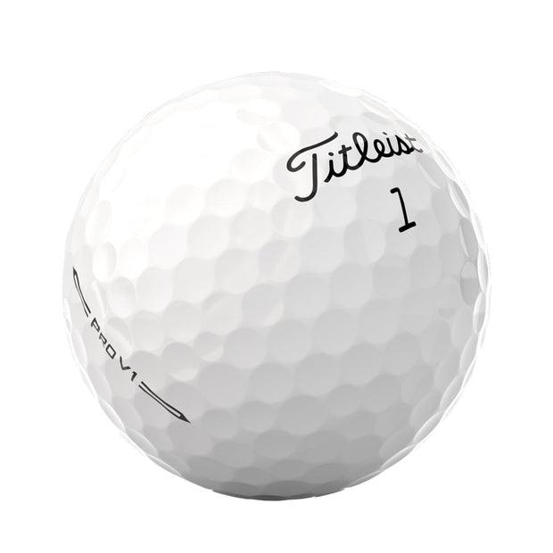 Titleist Pro V1 Golf Balls - LOGO OVERRUN