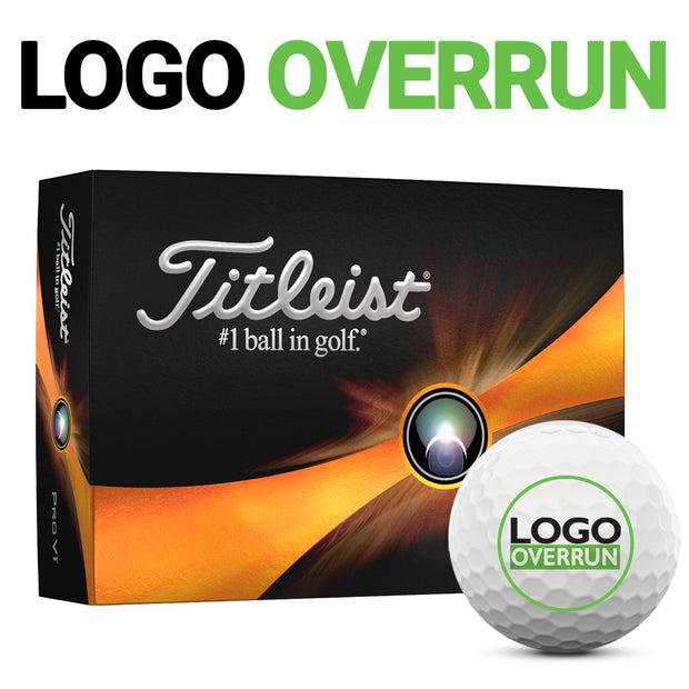 Titleist Pro V1 Golf Balls - LOGO OVERRUN