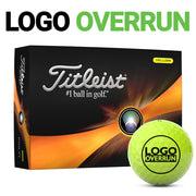 Titleist Pro V1 Yellow  Golf Balls - LOGO OVERRUN