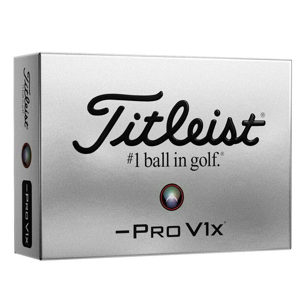 Titleist Pro V1x Left Dash Golf Balls - LOGO OVERRUN