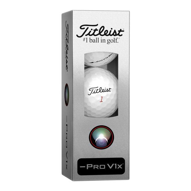 Titleist Pro V1x Left Dash Golf Balls - LOGO OVERRUN