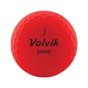 Custom Volvik Vivid Red Golf Ball One Dozen