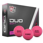 Wilson Duo Soft Pink Golf Balls