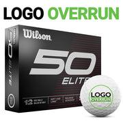 Wilson 50 Elite Golf Balls - LOGO OVERRUN