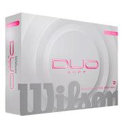 Custom Wilson Duo Soft Pink Golf Balls One Dozen