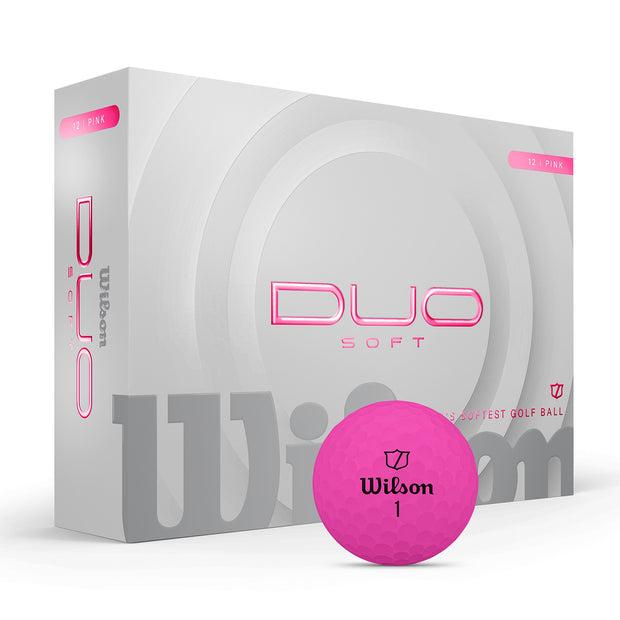 Custom Wilson Duo Soft Pink Golf Balls One Dozen